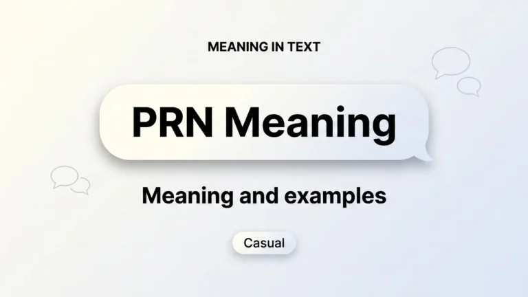 PRN Meaning