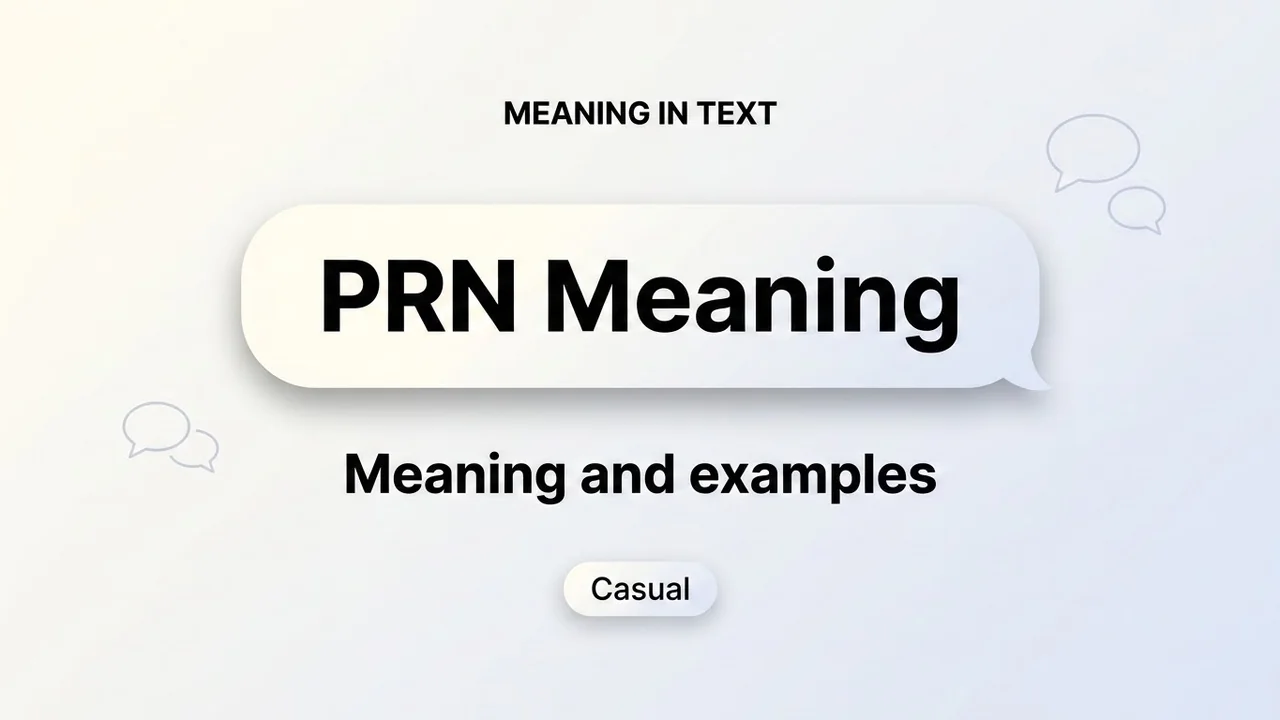 PRN Meaning