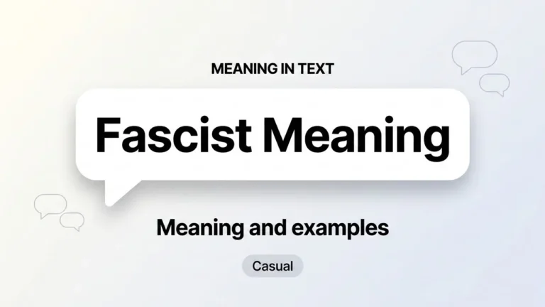 Fascist Meaning