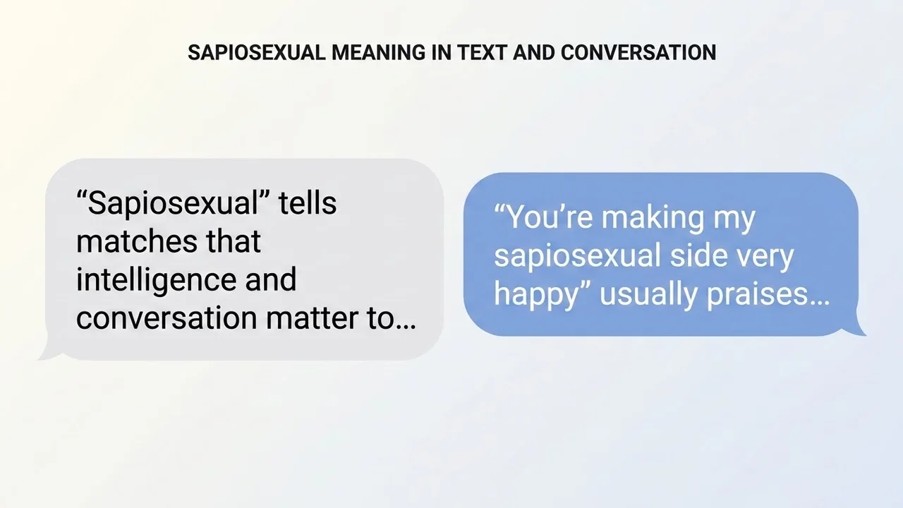 Sapiosexual Meaning in Text and Conversation - Sapiosexual Meaning meaning
